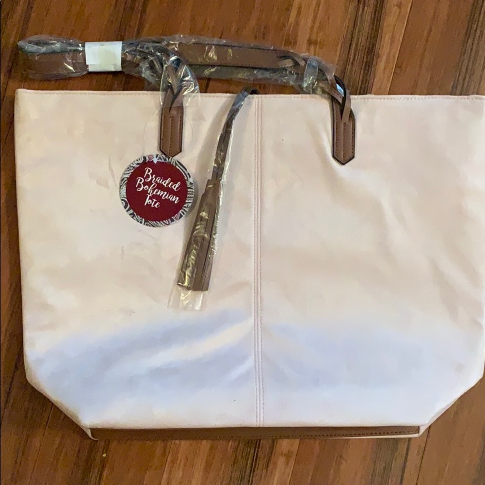 NWT Faux suede tote